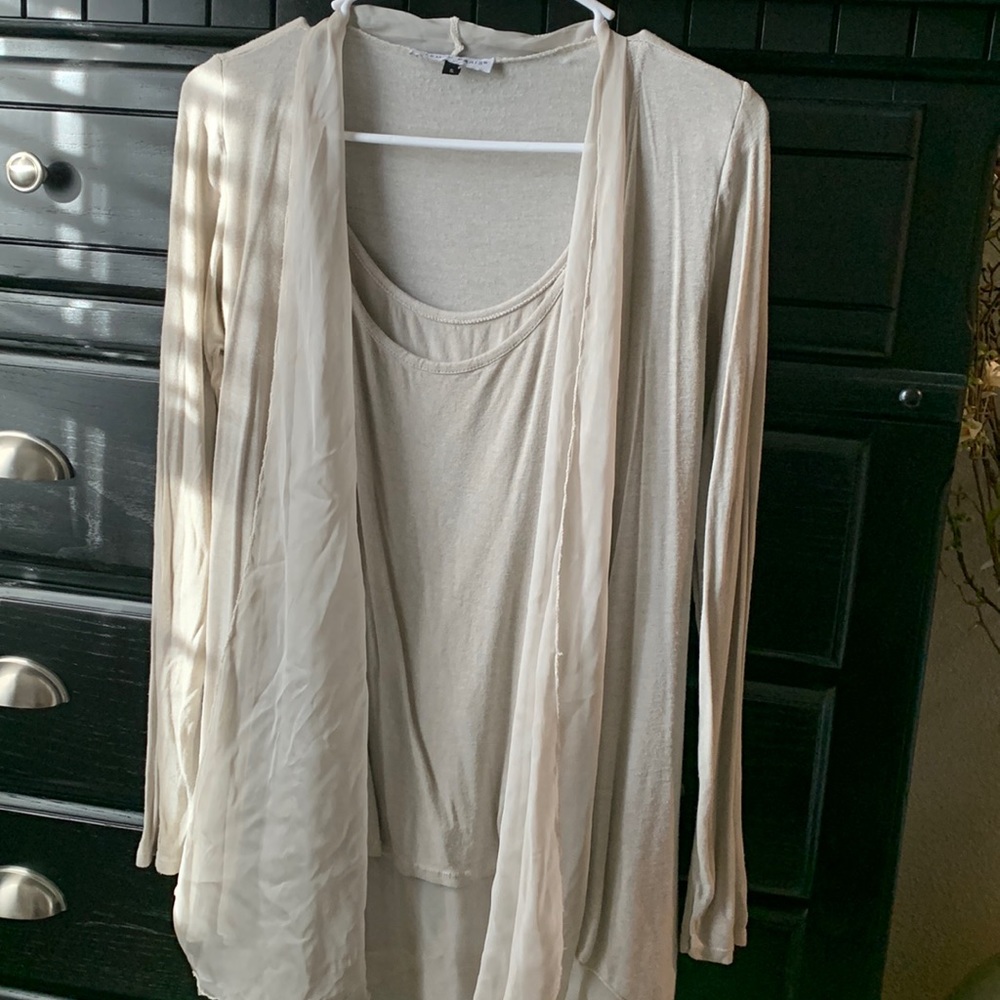 Blouse, Two-piece With tank and cover